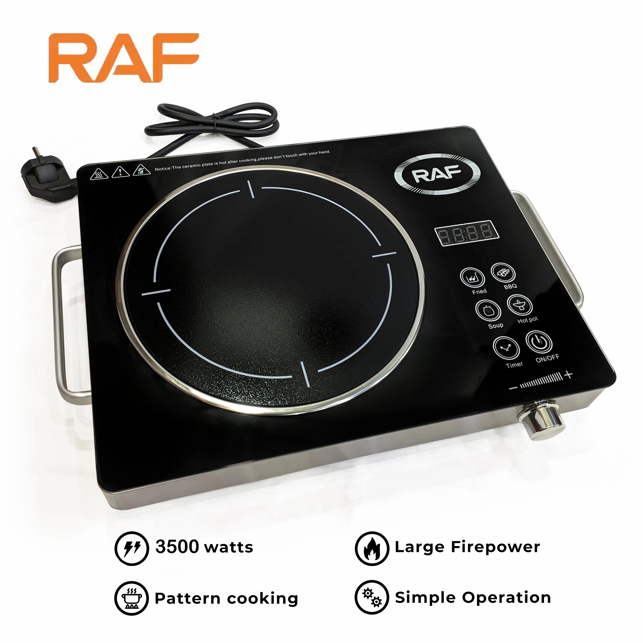 Infrared Cooker & Hot Plate Multifunction & Digital Display – 3500W