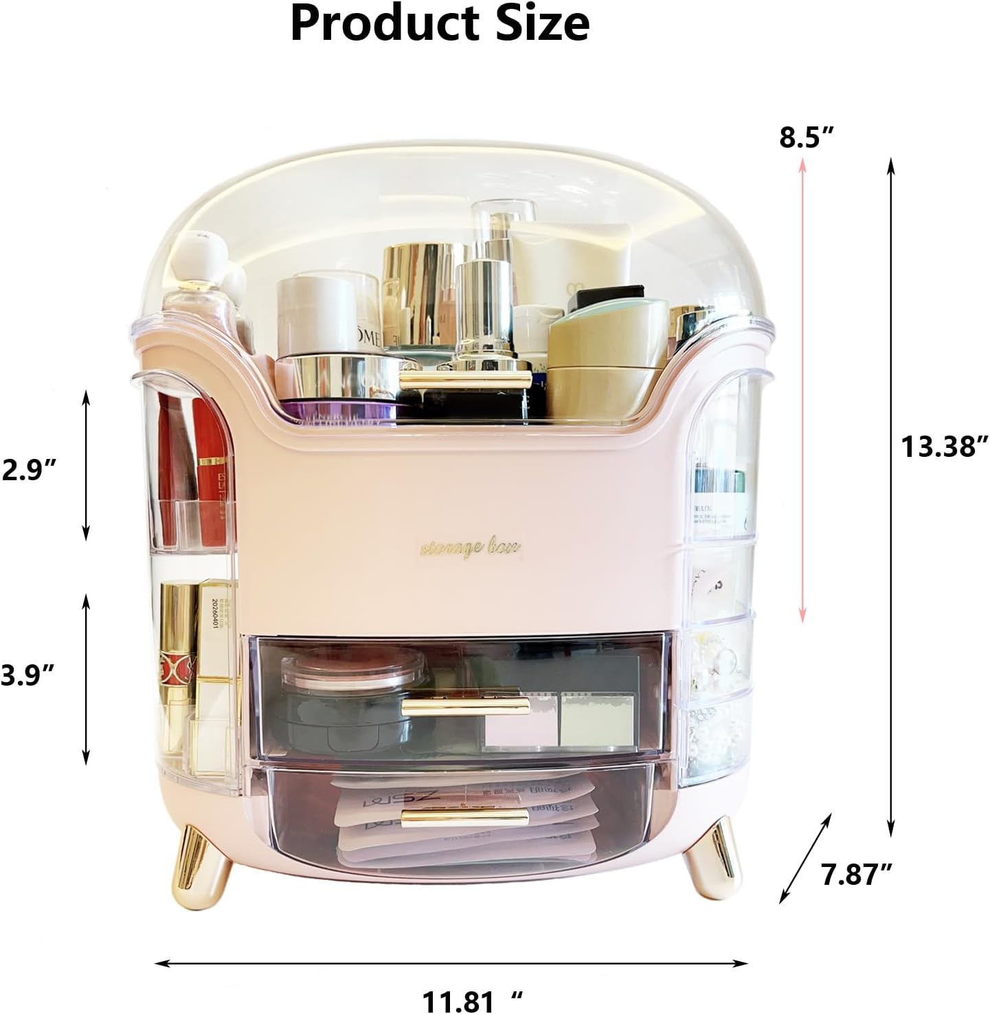 Large Capacity Luxury Cosmetic Organizer