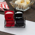 Ceramic Salt and Pepper Shakers Set with Tray