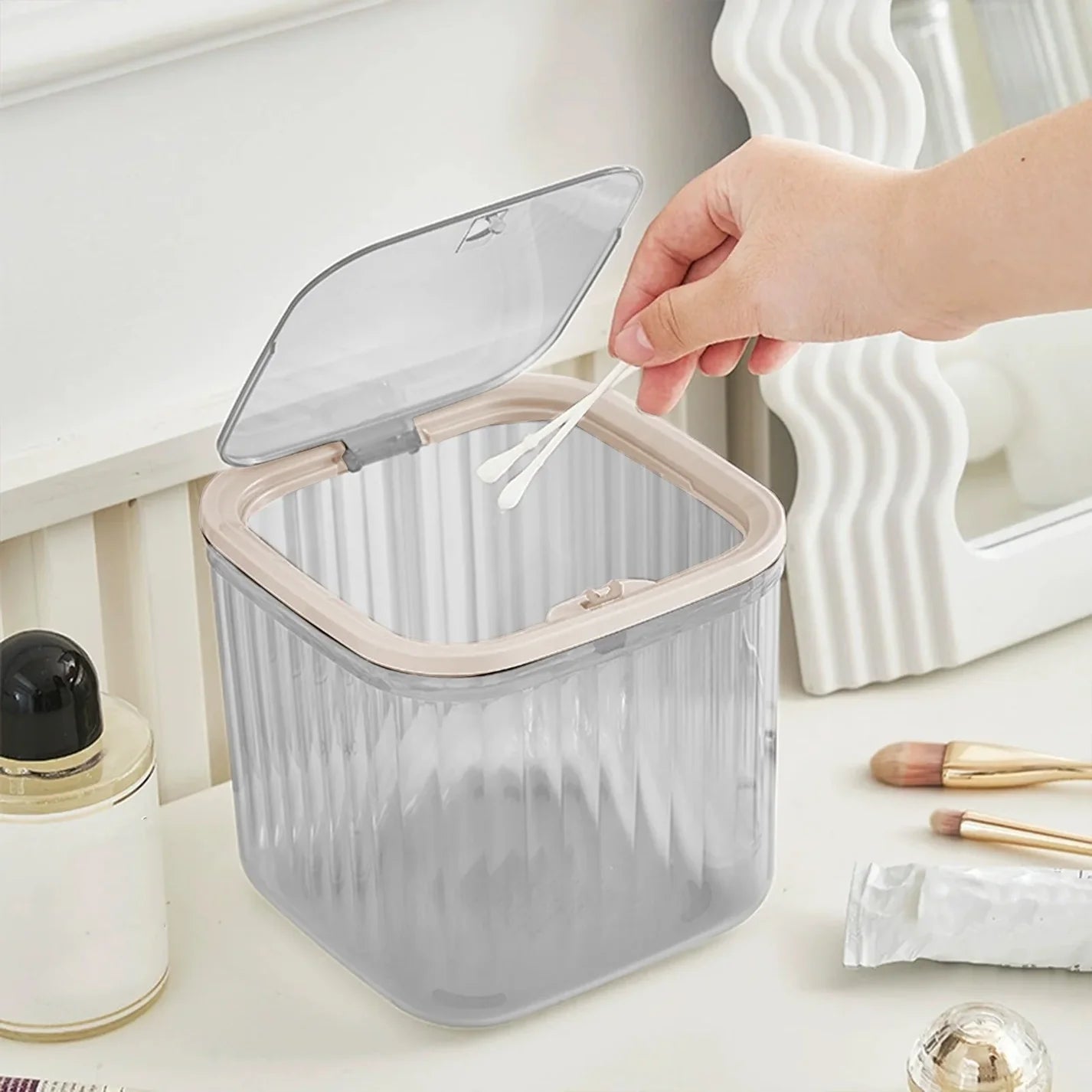 LumiSquare Multiuse Push-Open Storage Box
