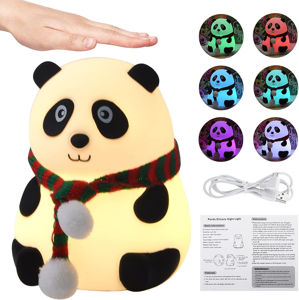 Luxury Panda Silicone LED Night Lamp – Soft Warm Glow