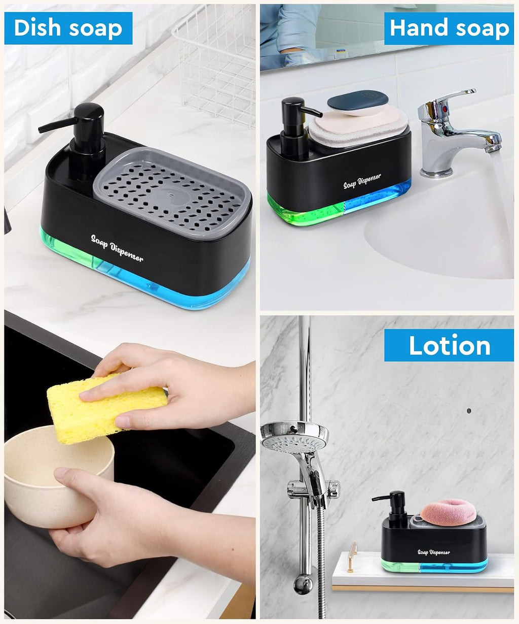 Kitchen Dish Soap Dispenser Set