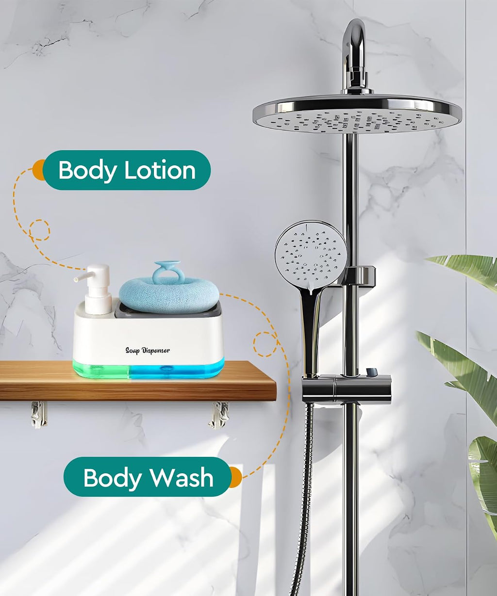 Kitchen Dish Soap Dispenser Set