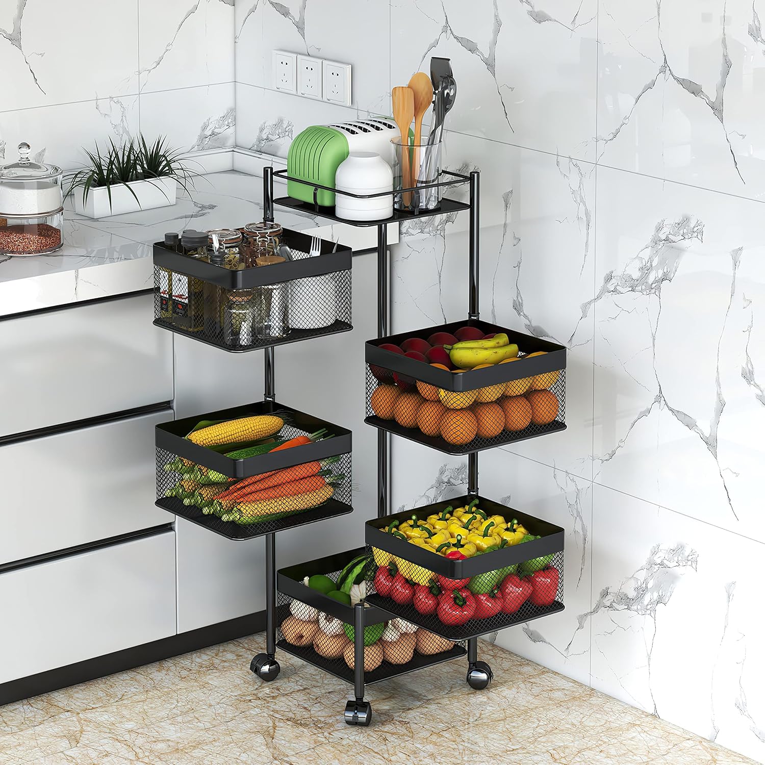 Premium Square Metal Trolley