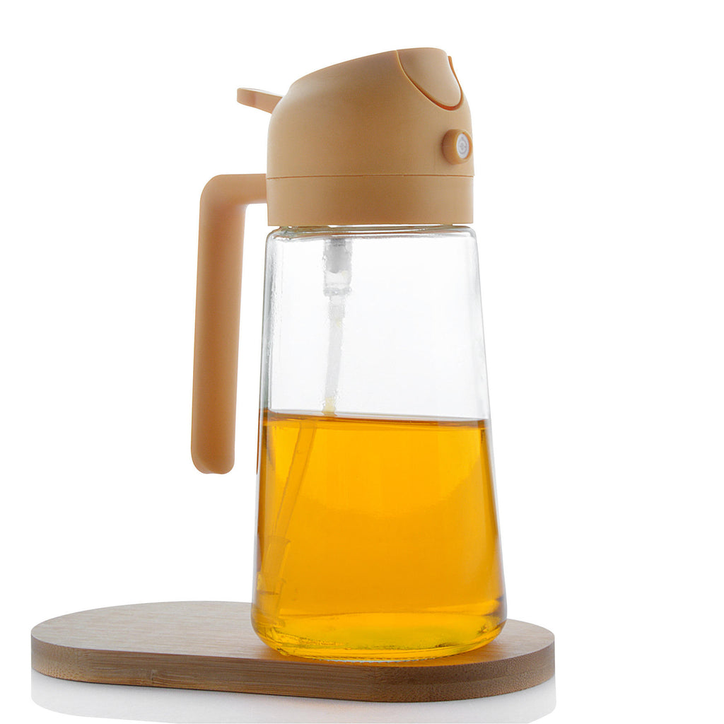 470ml Glass Oil Bottle Dual-Use Non-Drip Spray
