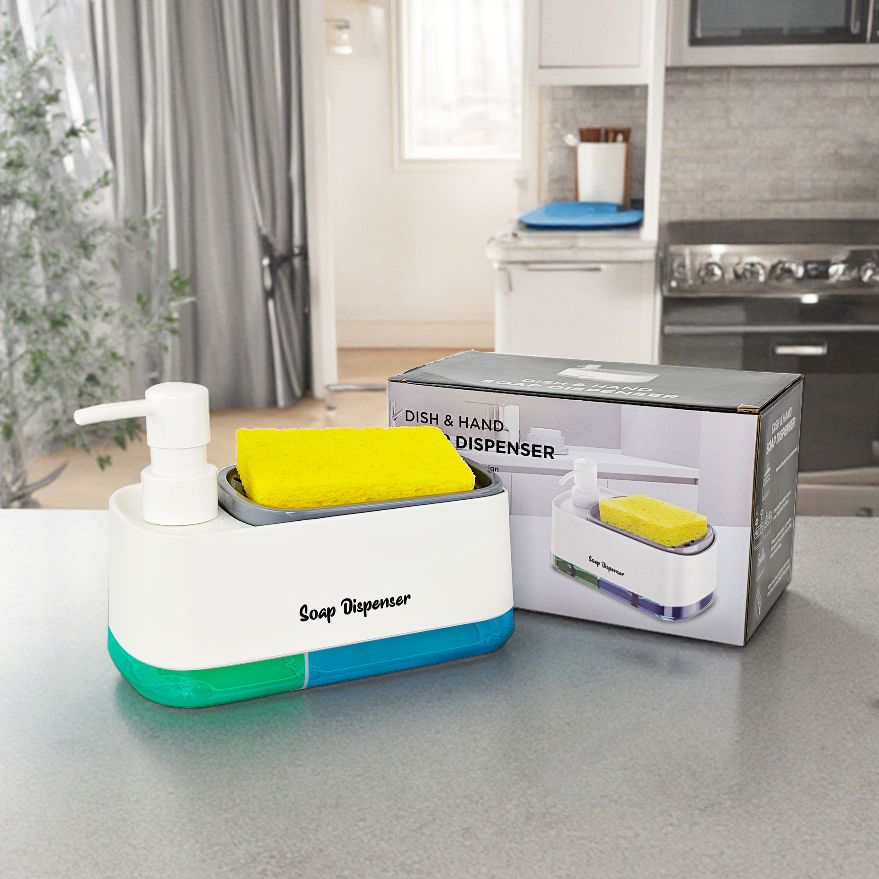 Kitchen Dish Soap Dispenser Set